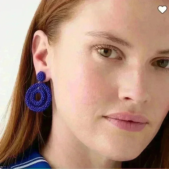 J Crew Circle Beaded Earrings - Picture 3 of 3
